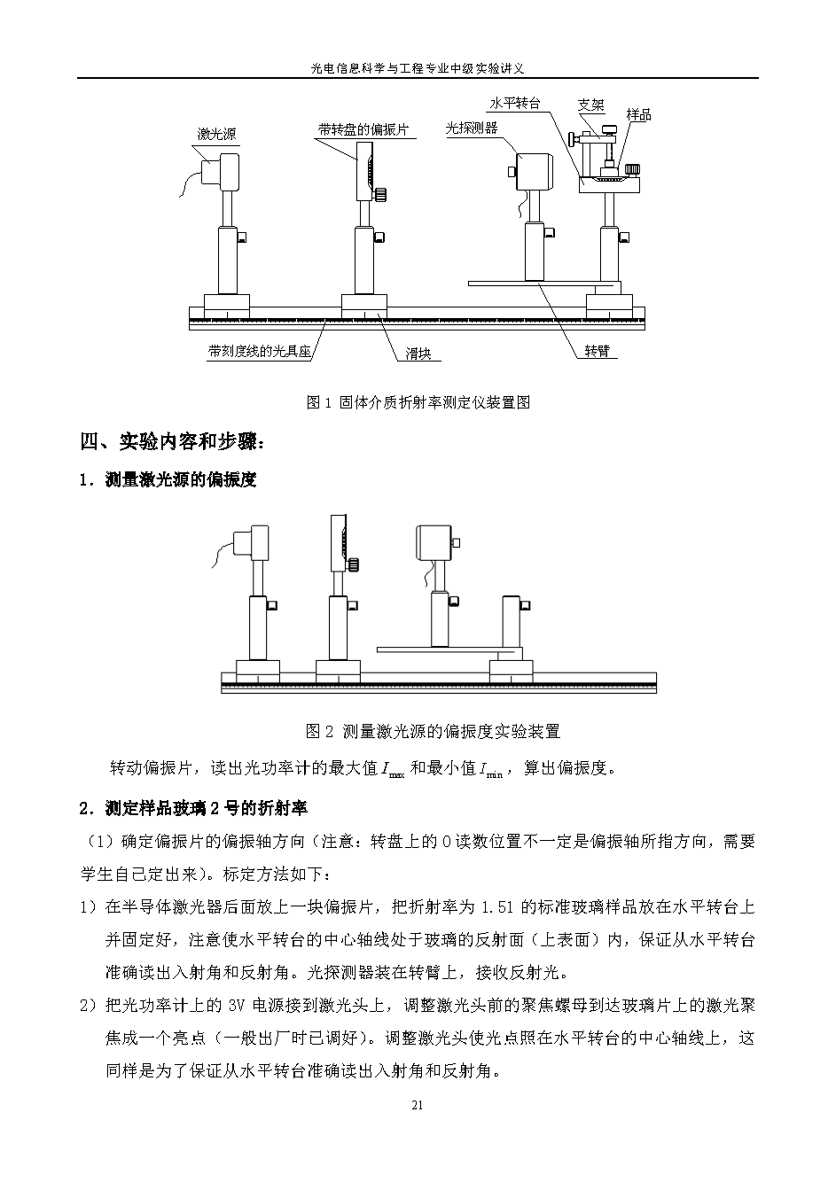 固体介质折射率的测定